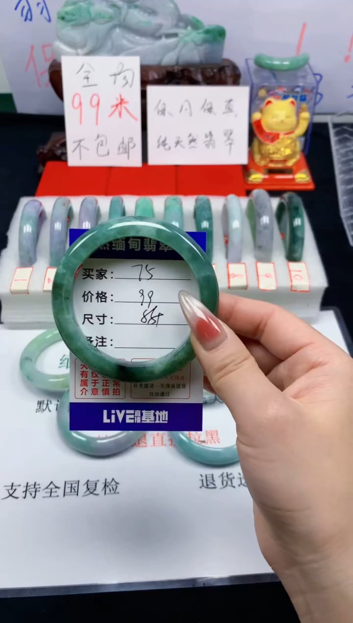 未镶嵌手镯翡翠75