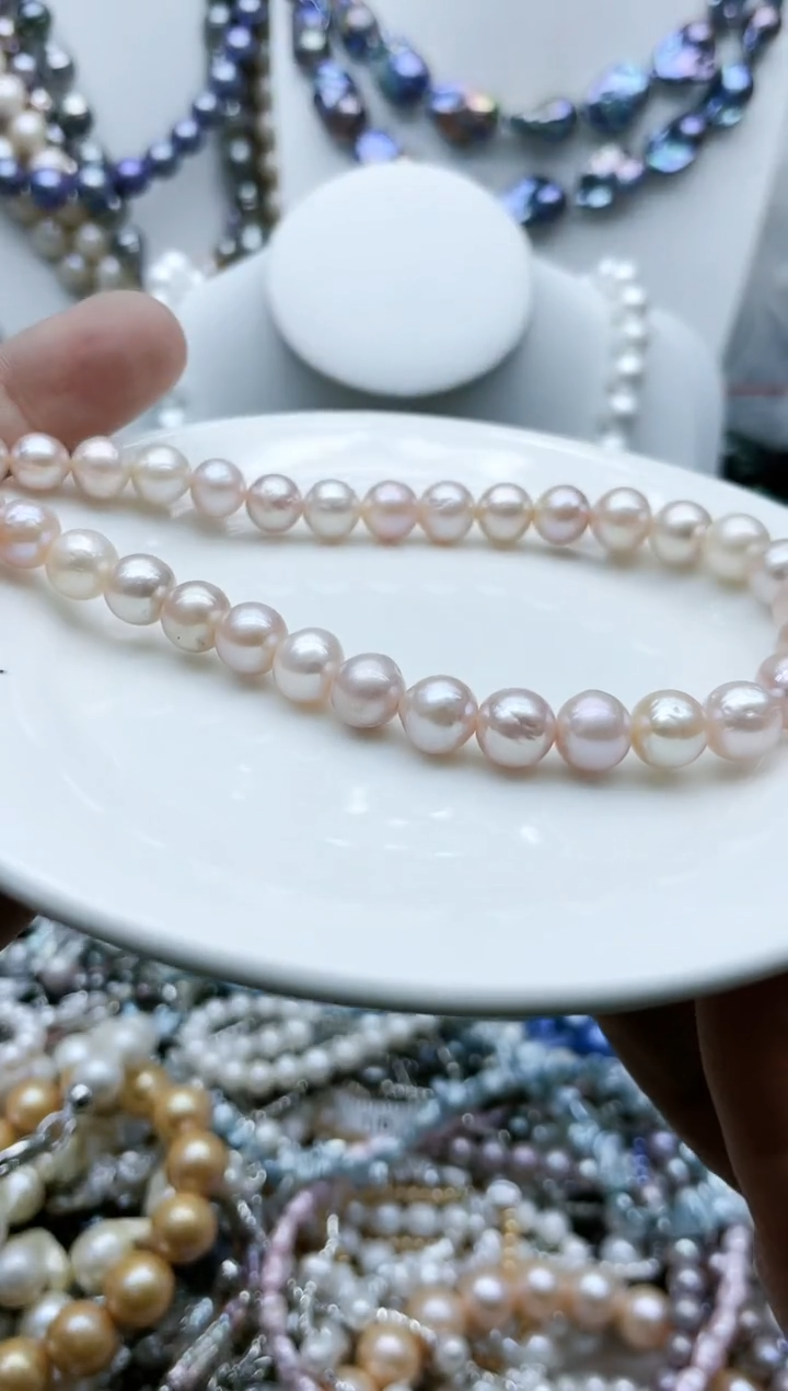 【闪购商品】淡水珍珠颈饰钛钢1