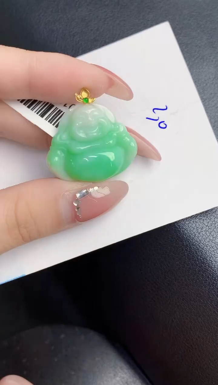 【闪购商品】翡翠颈饰18K金镶嵌000000000