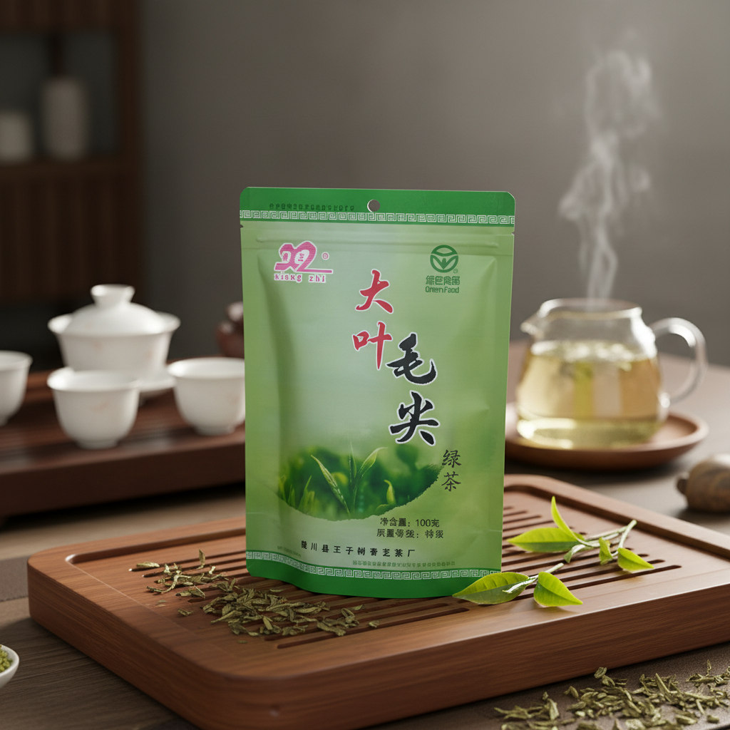 德宏陇川县特产绿茶大叶毛尖