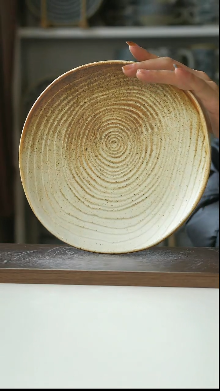 陶DXC年轮早餐盘21cm@4-2@