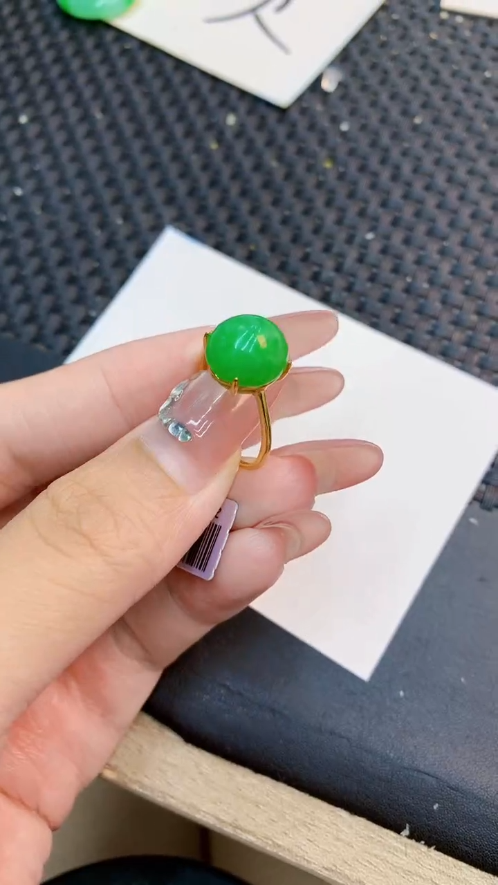 翡翠银S925镶嵌吊坠(不含链)1