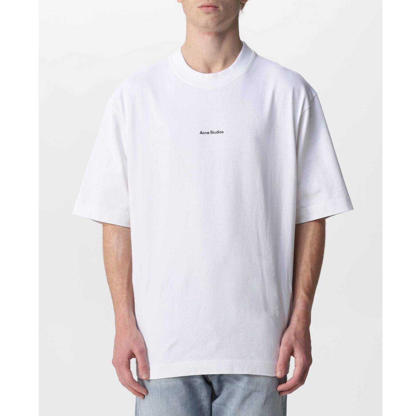 未使用 Acne studio 徽标T恤 白色/XS