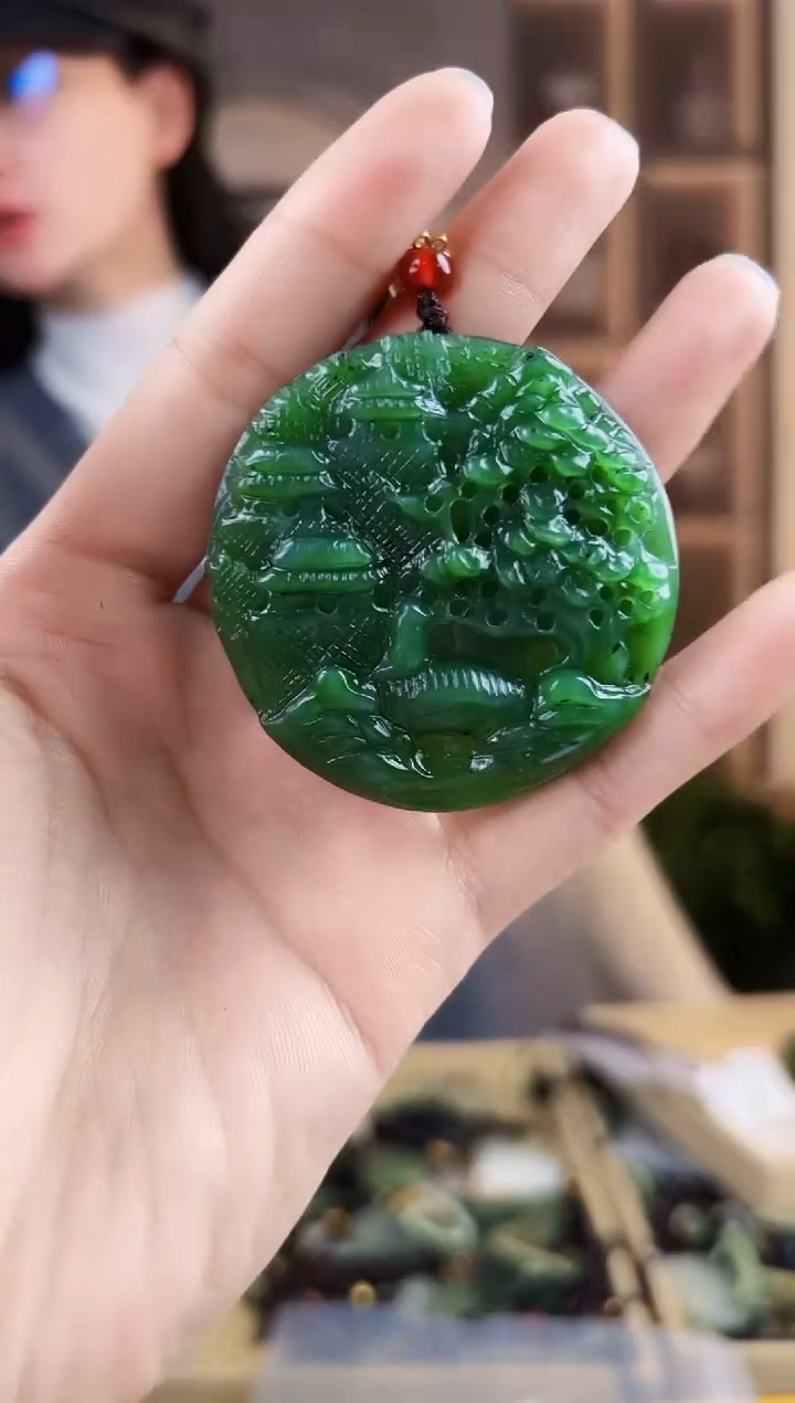 颈饰未镶嵌和田玉拍一发一，多样性发货