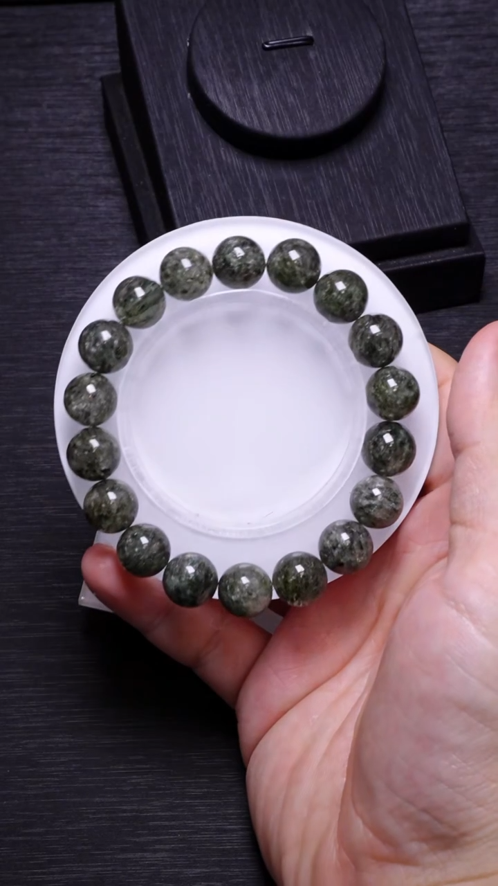 【闪购商品】水晶单圈未镶嵌Q033绿幽灵单圈11mm