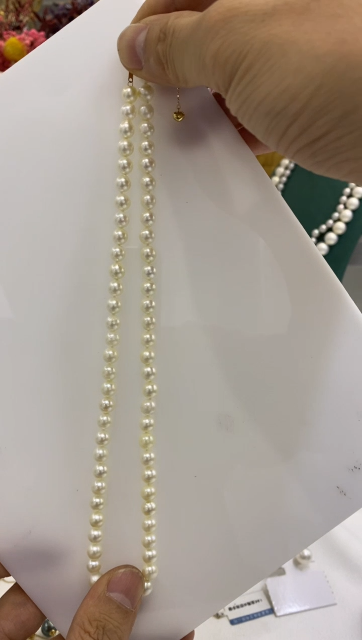 【闪购商品】海水珍珠BG18K金镶嵌珍珠串链@@a1475