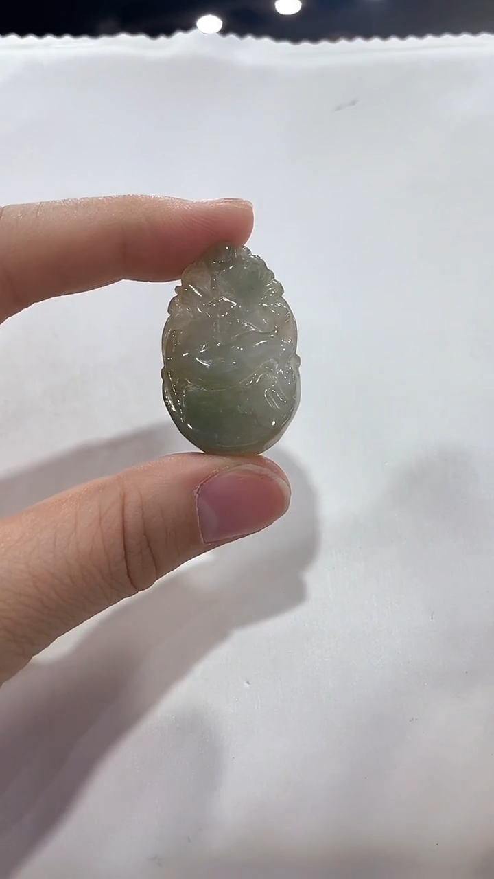 吊坠(不含链)未镶嵌翡翠飘**花28