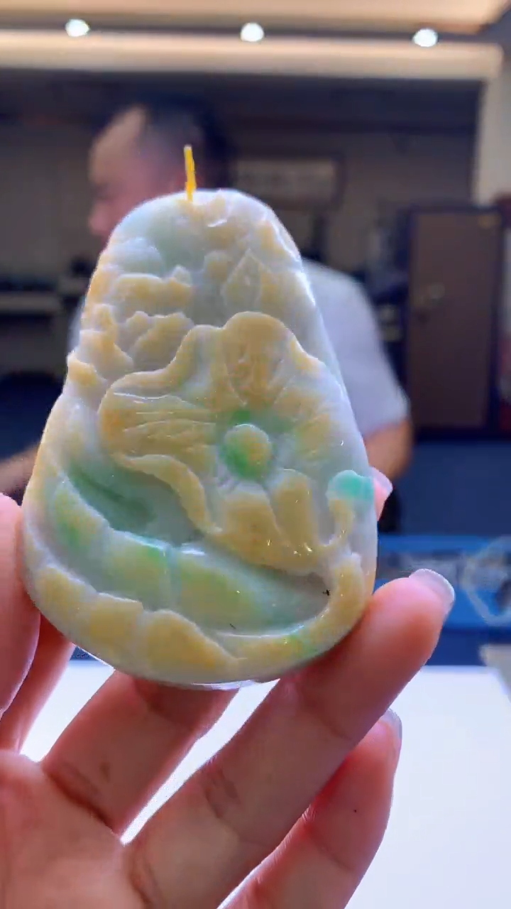 定制翡翠未镶嵌1080jj-毛货挂件12