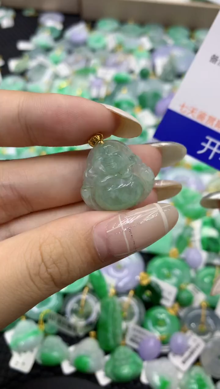 颈饰未镶嵌翡翠天然缅甸翡翠A货