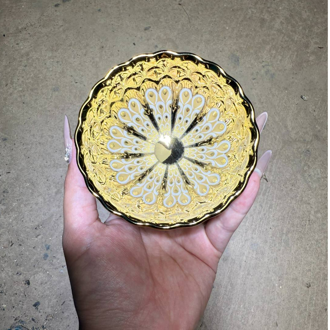 茶器茶杯 夜光金太阳 主人杯