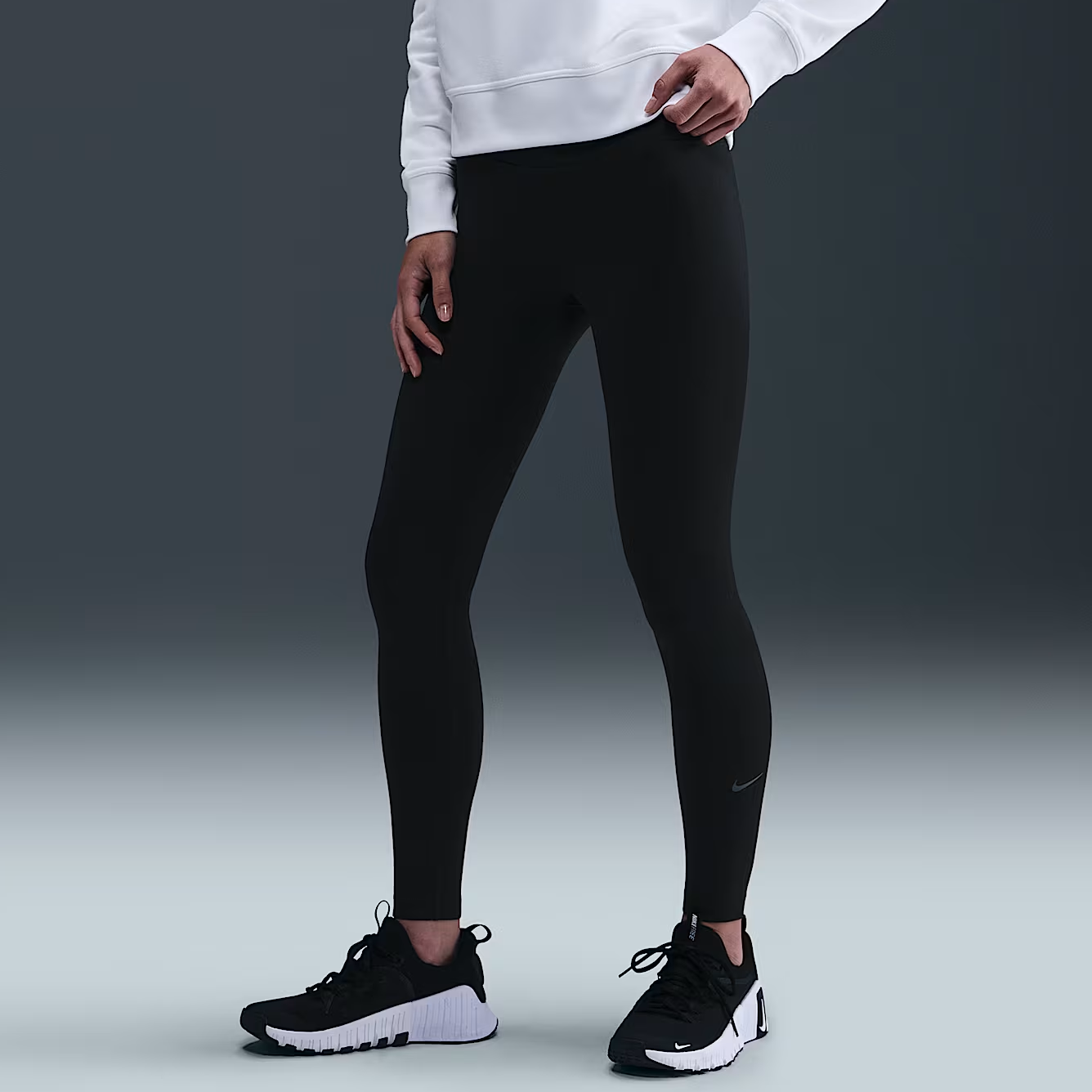 耐克/NIKE女子黑色Therma-FIT高腰舒适运动紧身裤 HV2299010