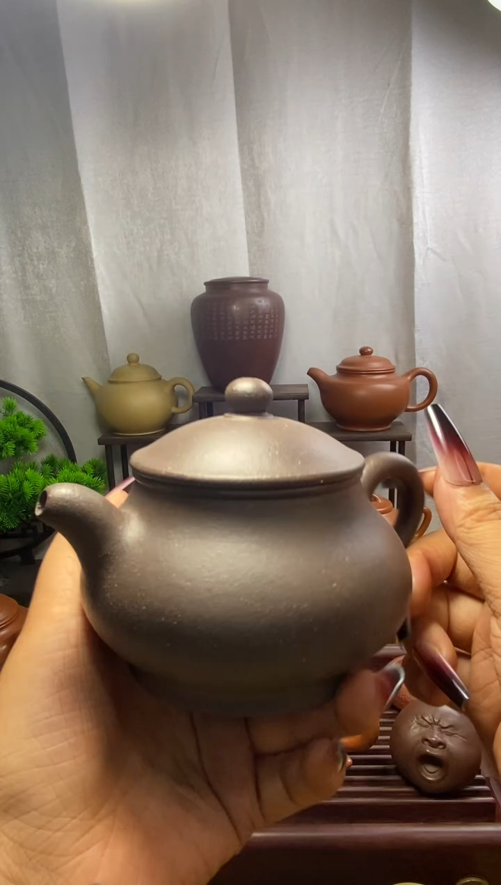 茶壶紫砂浮**面天青潘壶