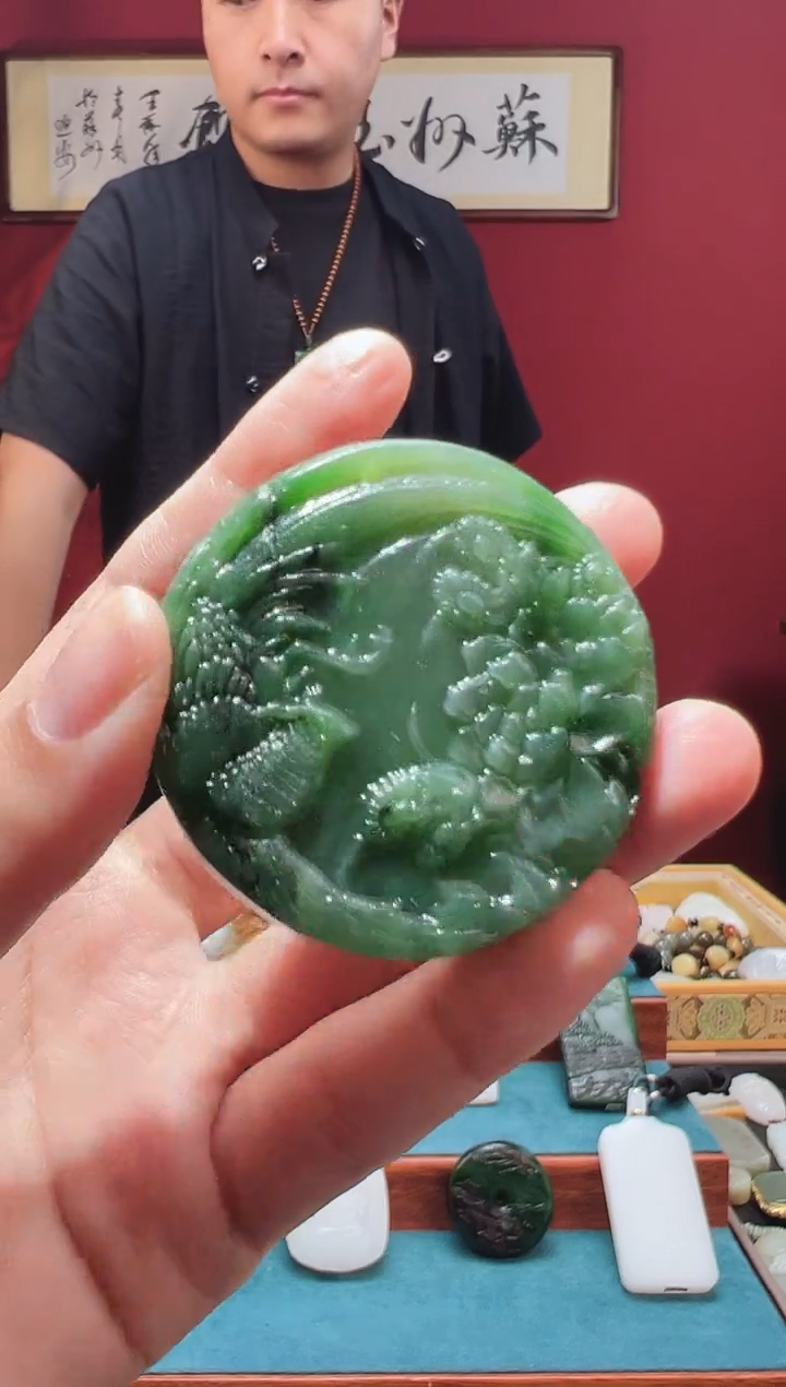 和田玉未镶嵌吊坠(不含链)1