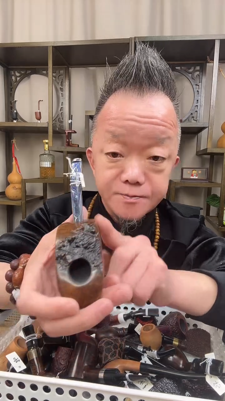 d35-1纯手工石楠木烟斗