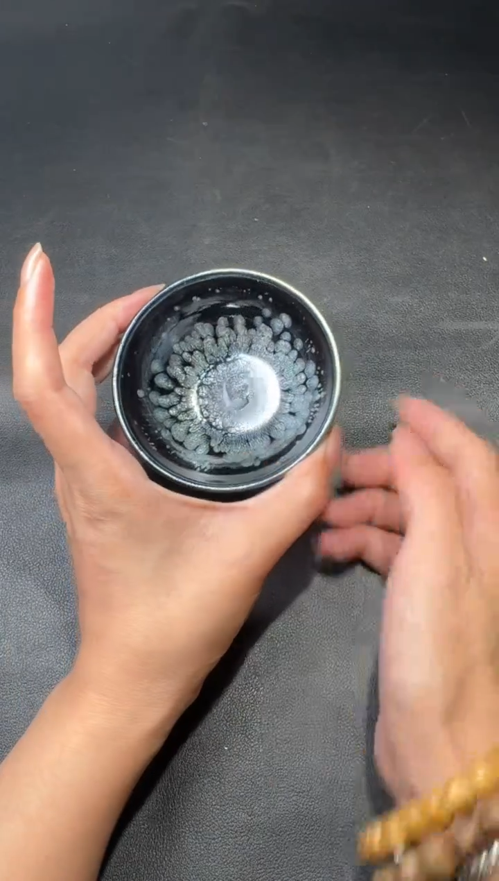 茶盏肖艳黑牡丹盏155