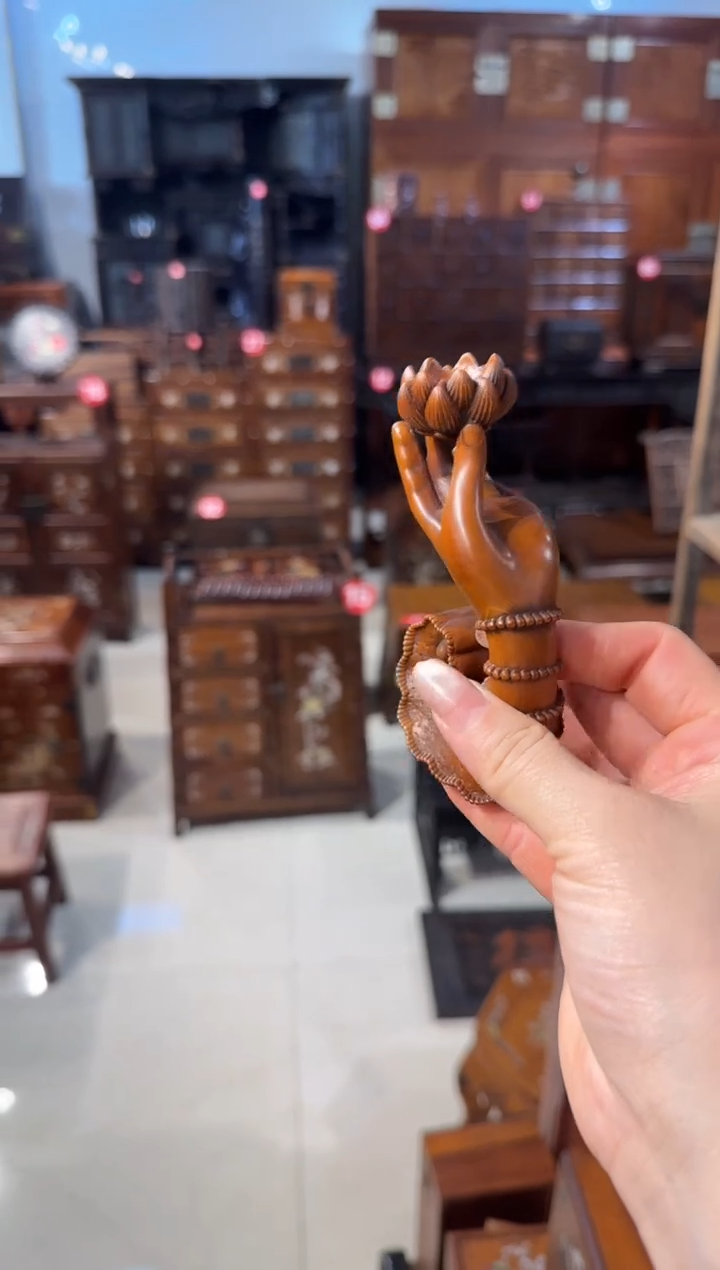 【闪购商品】木木艺黄杨木佛手香插208.888