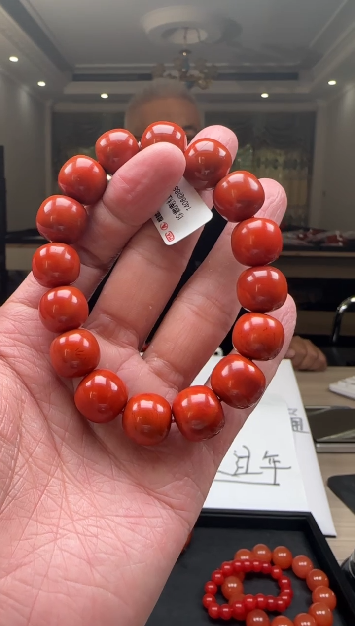 【闪购商品】南红玛瑙14mm瓦西手串老型未镶嵌多样性发一件