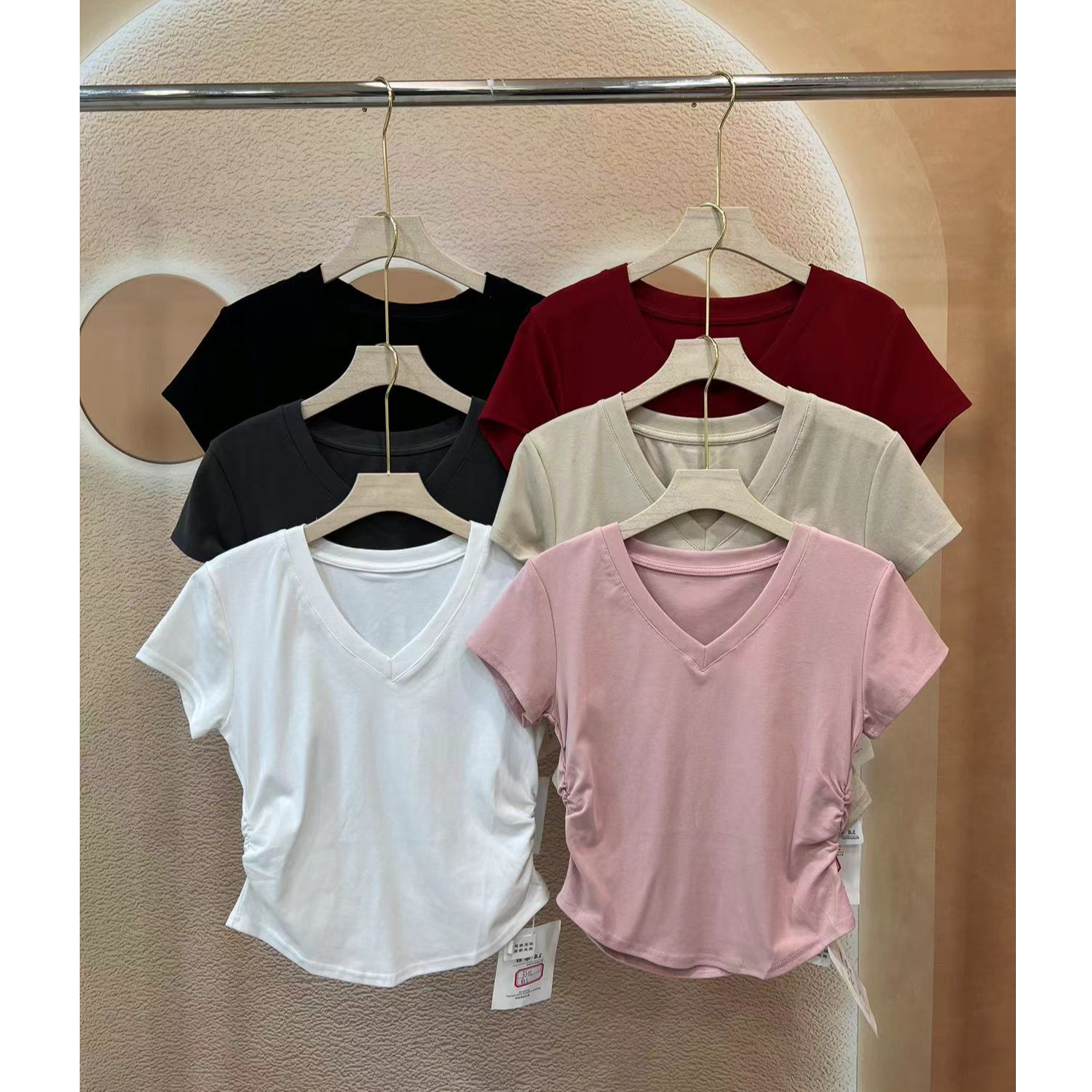 333短袖上衣时尚百搭上衣女装气质显瘦上衣