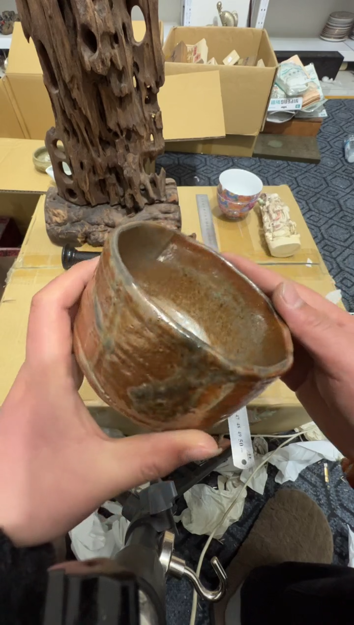 铜高缘中古美术工艺品