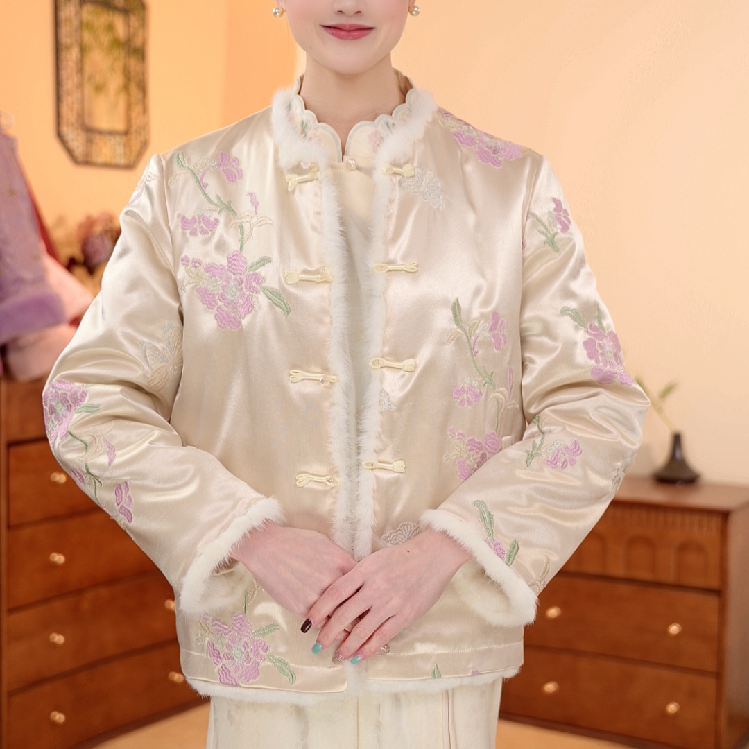 月白萦香｜新中式百搭女士时尚复古气质国风上衣外套-6439