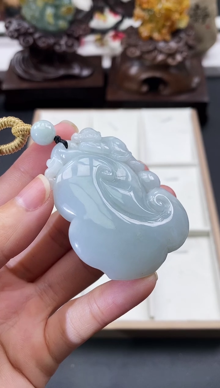 颈饰未镶嵌翡翠天然缅甸A货翡翠
