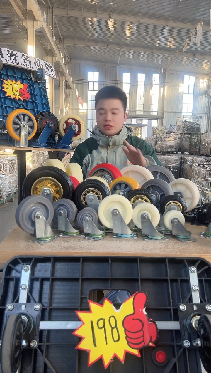 外墙 仿石漆 团伙 老赵  3寸中型全铁 定*2 刹车*2