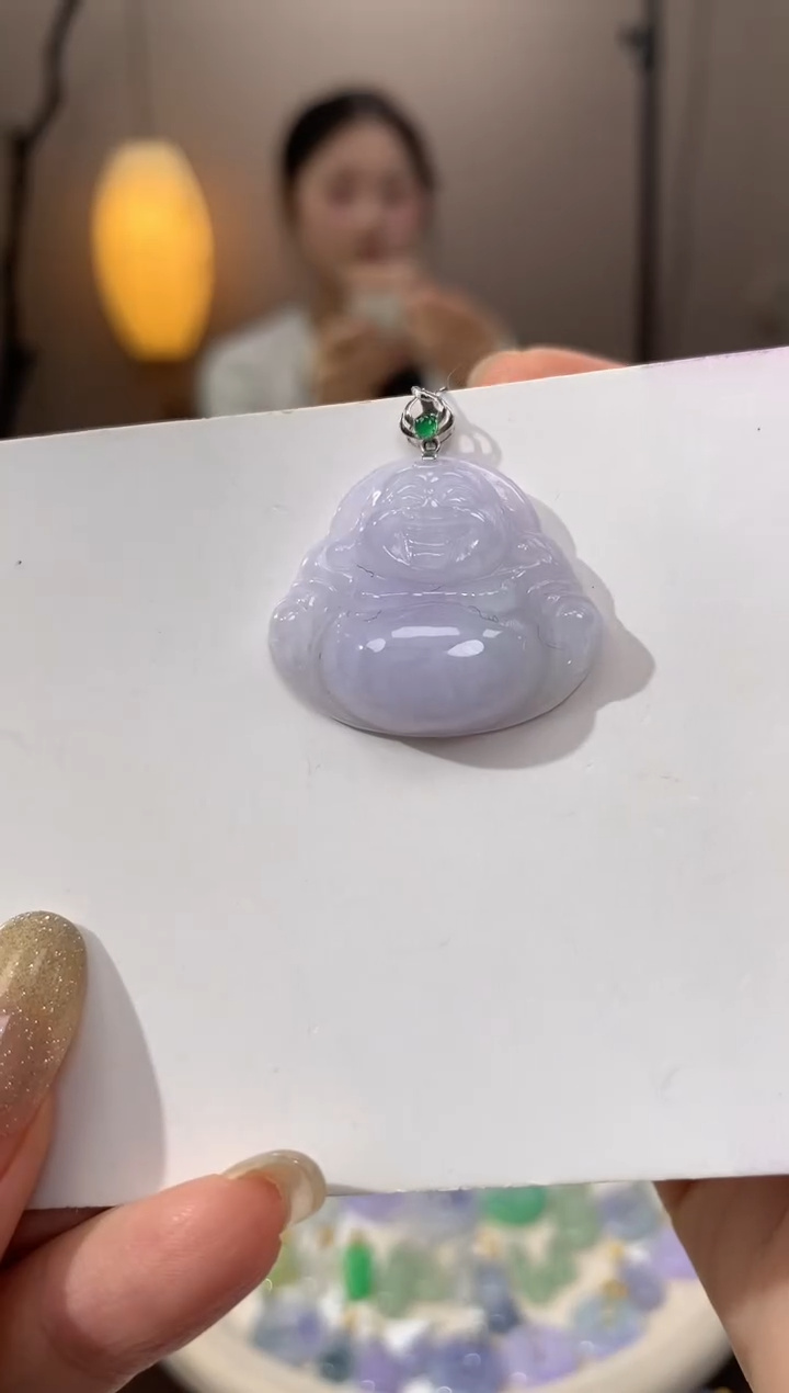 翡翠未镶嵌颈饰天然缅甸a货翡翠