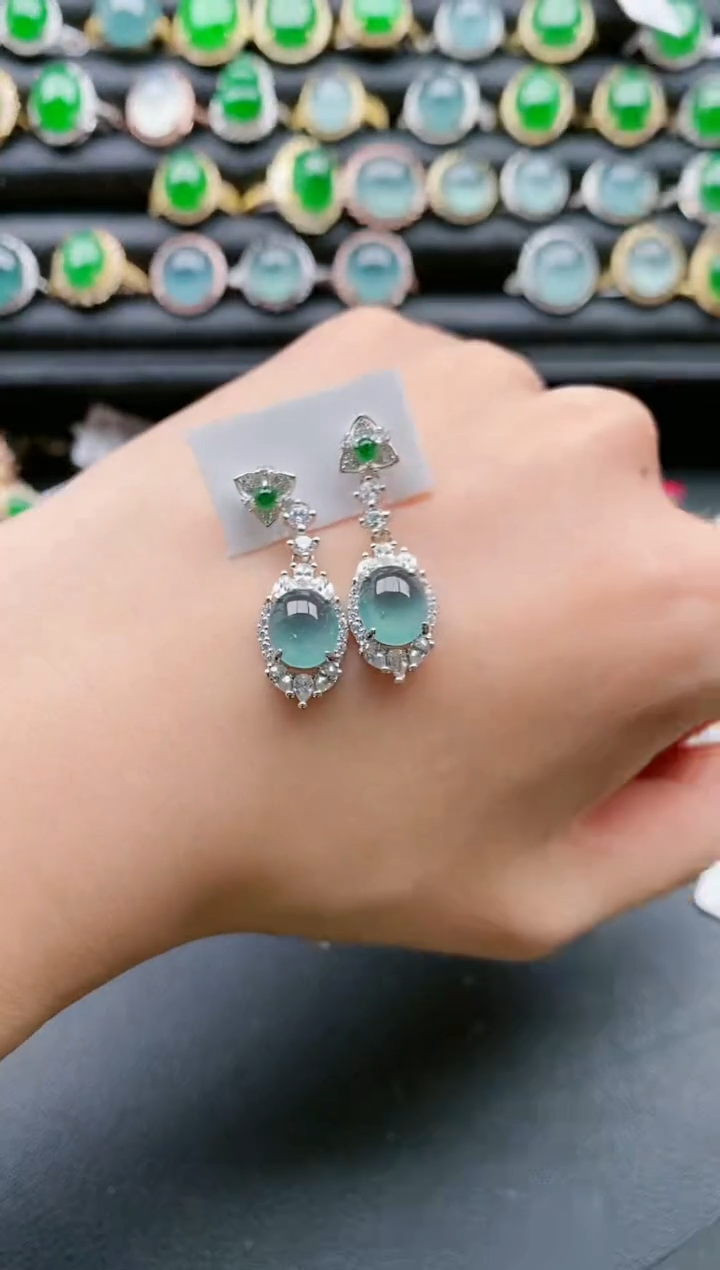 【闪购商品】翡翠戒指银S925镶嵌1111111