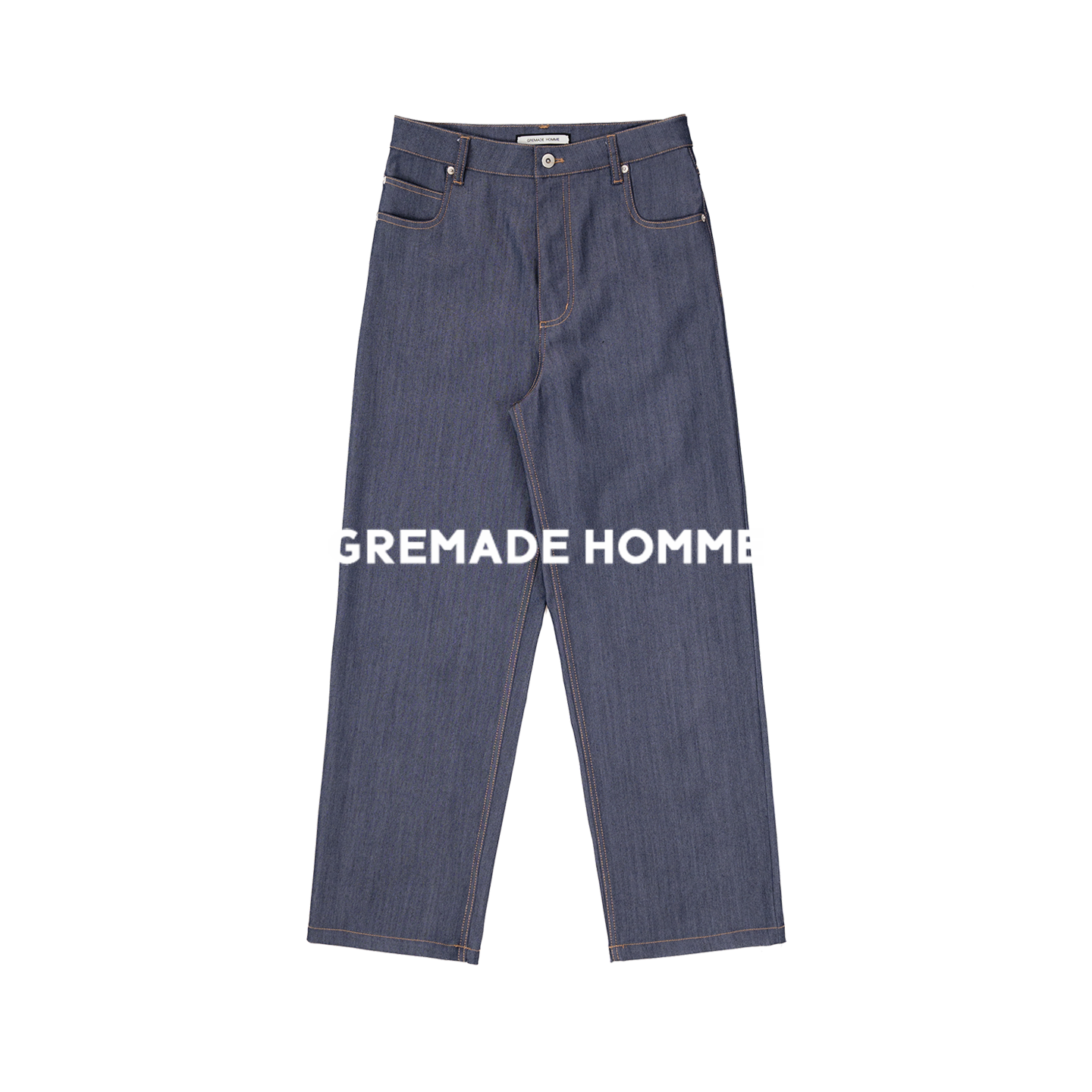 GREMADE力荐 意大利巴素兰工艺精纺羊毛光泽感微锥微弹牛仔裤