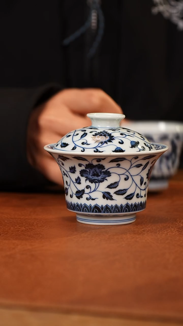 【闪购商品】杯和然珍味四季花盖碗