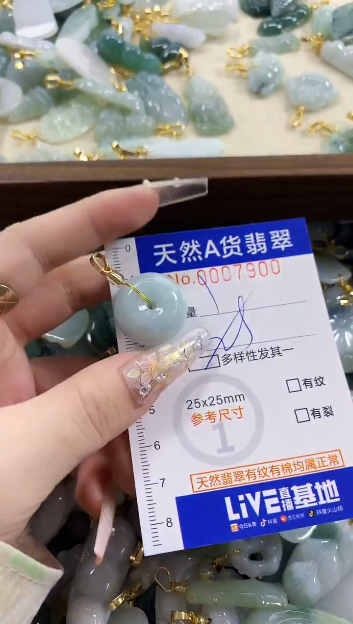 颈饰未镶嵌翡翠天然A货翡翠