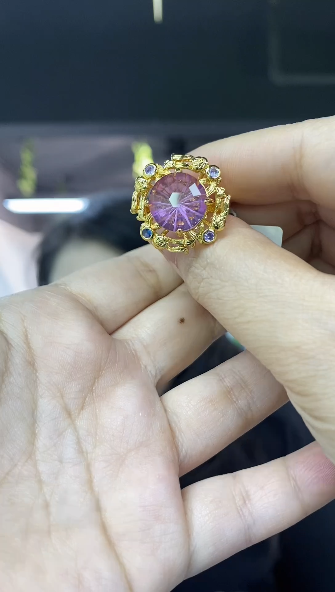 未镶嵌戒指水晶多样性发其一颜色微差