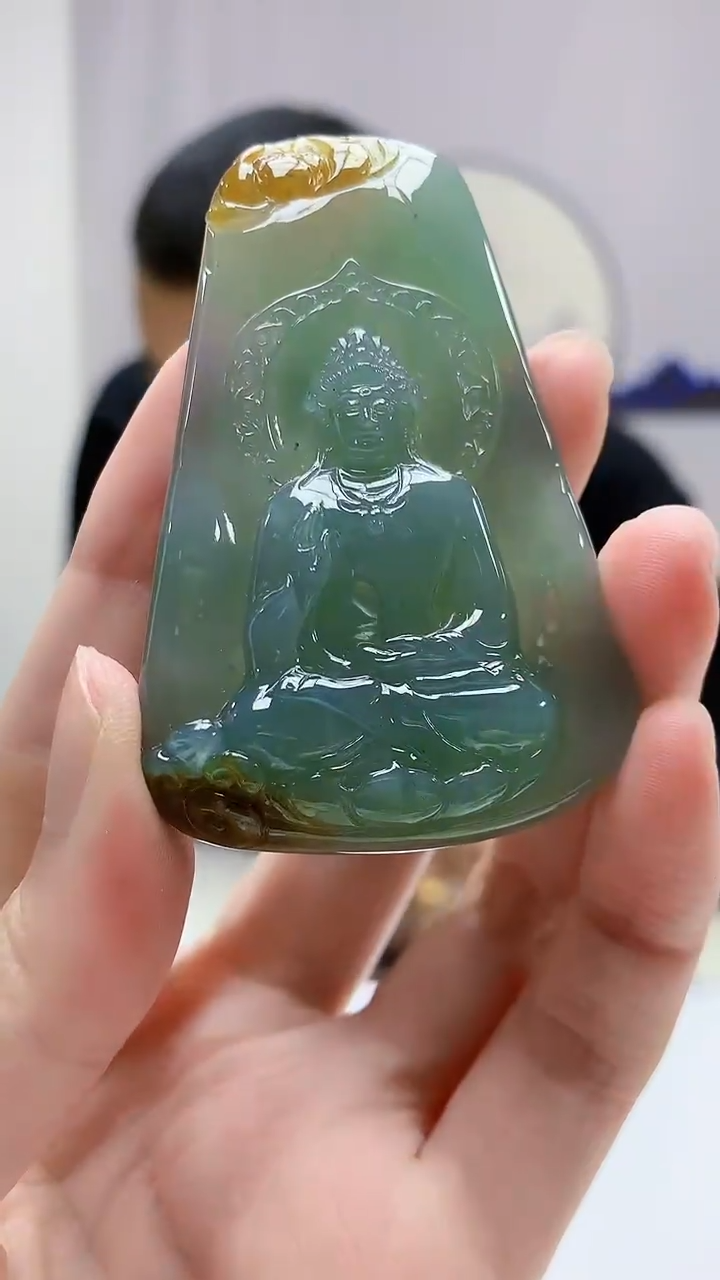 定制翡翠未镶嵌4898zm-毛货挂件人物289