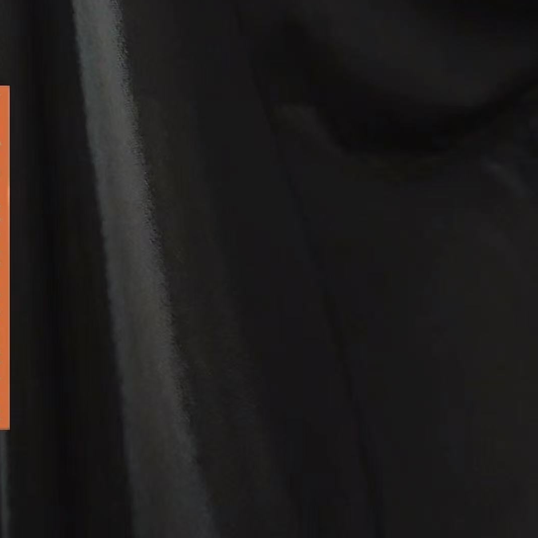 黑色缎面弹力时尚时装面料（不支持7天无理由）