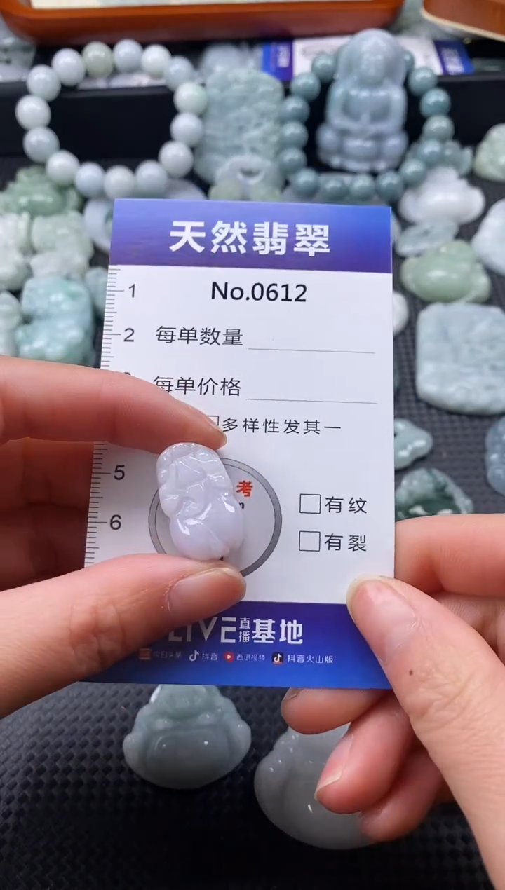 【闪购商品】翡翠颈饰未镶嵌缅甸A货翡翠0612
