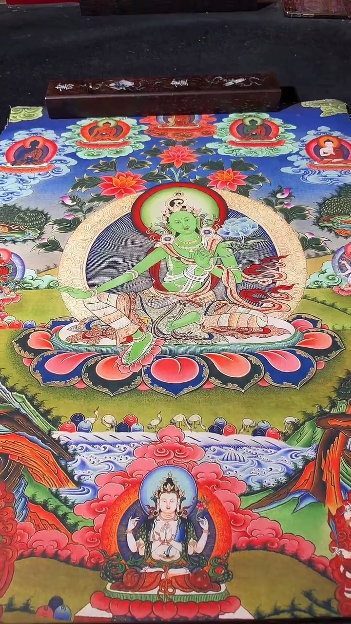 卷轴画藏式珍藏彩绘艺术馆123
