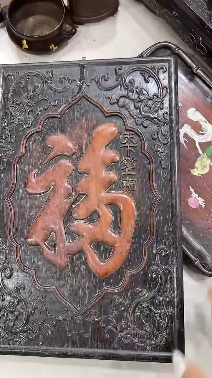 木沐头淘摆件木雕件