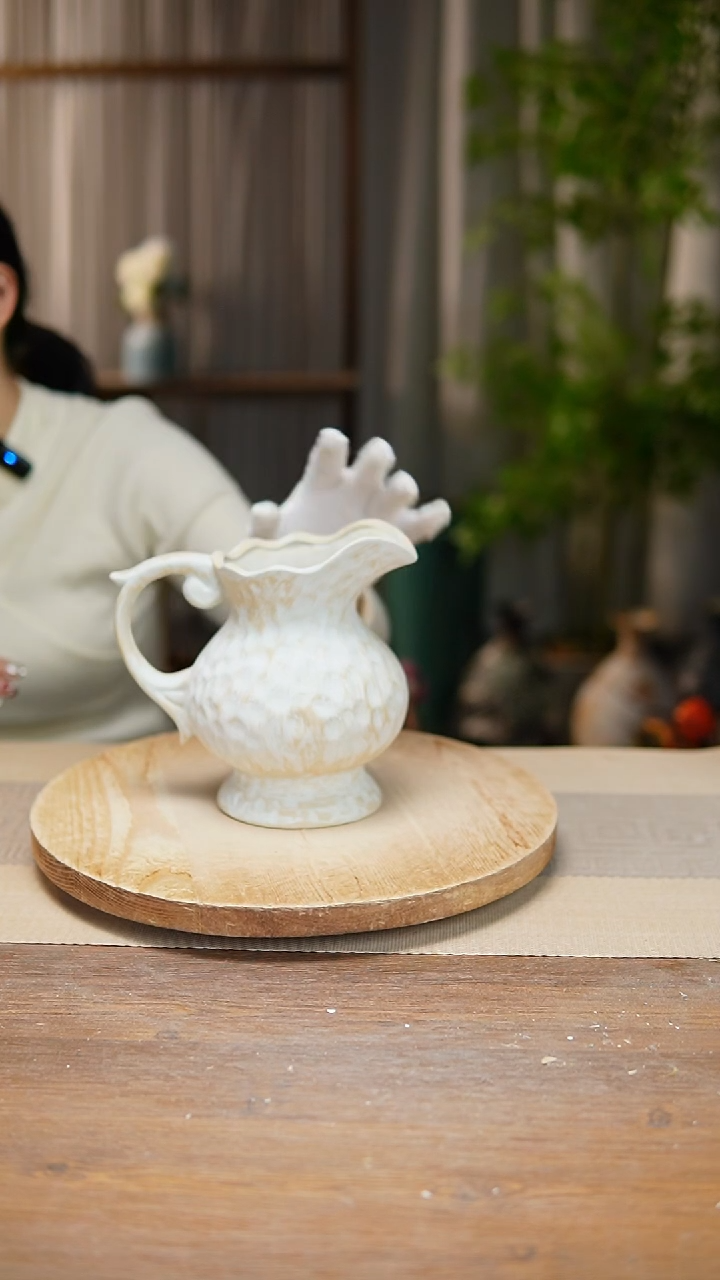 【闪购商品】陶瓷花器陶瓷花瓶手捏瓶001瑕疵 