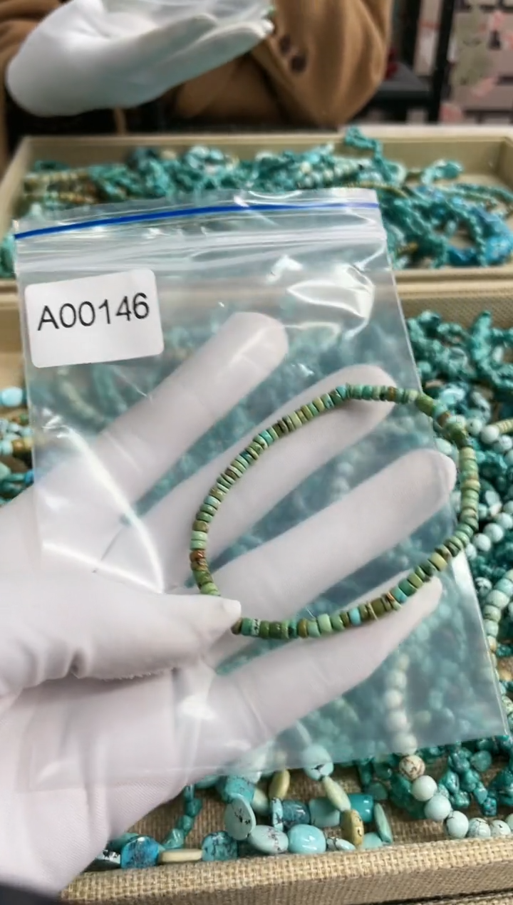 【闪购商品】绿松石珠宝奇石未镶嵌3mm+