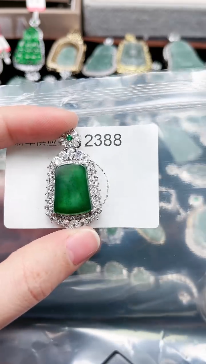 【闪购商品】翡翠颈饰未镶嵌2388赠皮绳