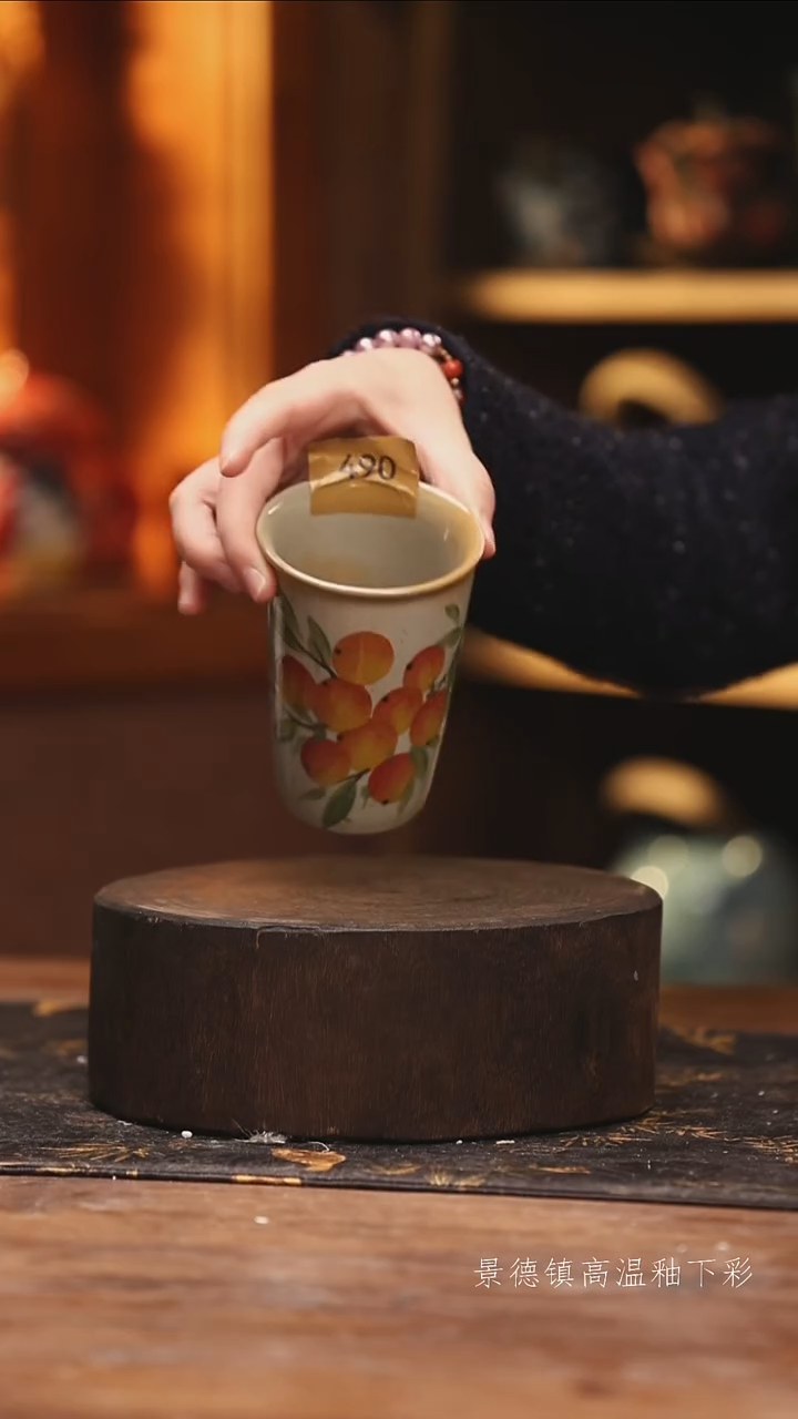 陶瓷景德镇高温釉下手绘陶瓷@L49.@