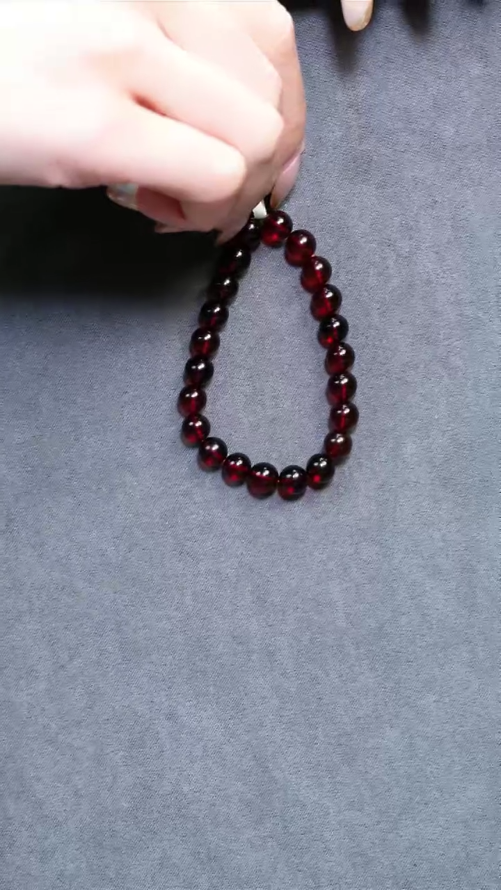 【闪购商品】琥珀手串未镶嵌缅甸天然血珀8MM+手串