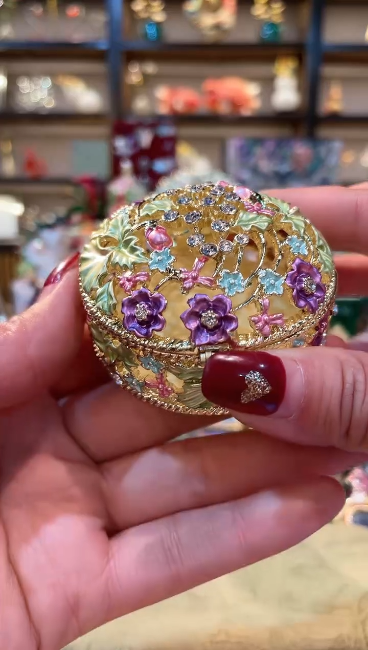 【闪购商品】精致珐琅彩首饰盒