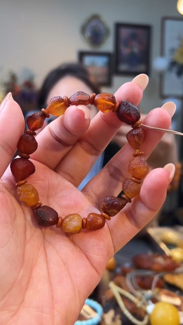 手串琥珀未镶嵌手串