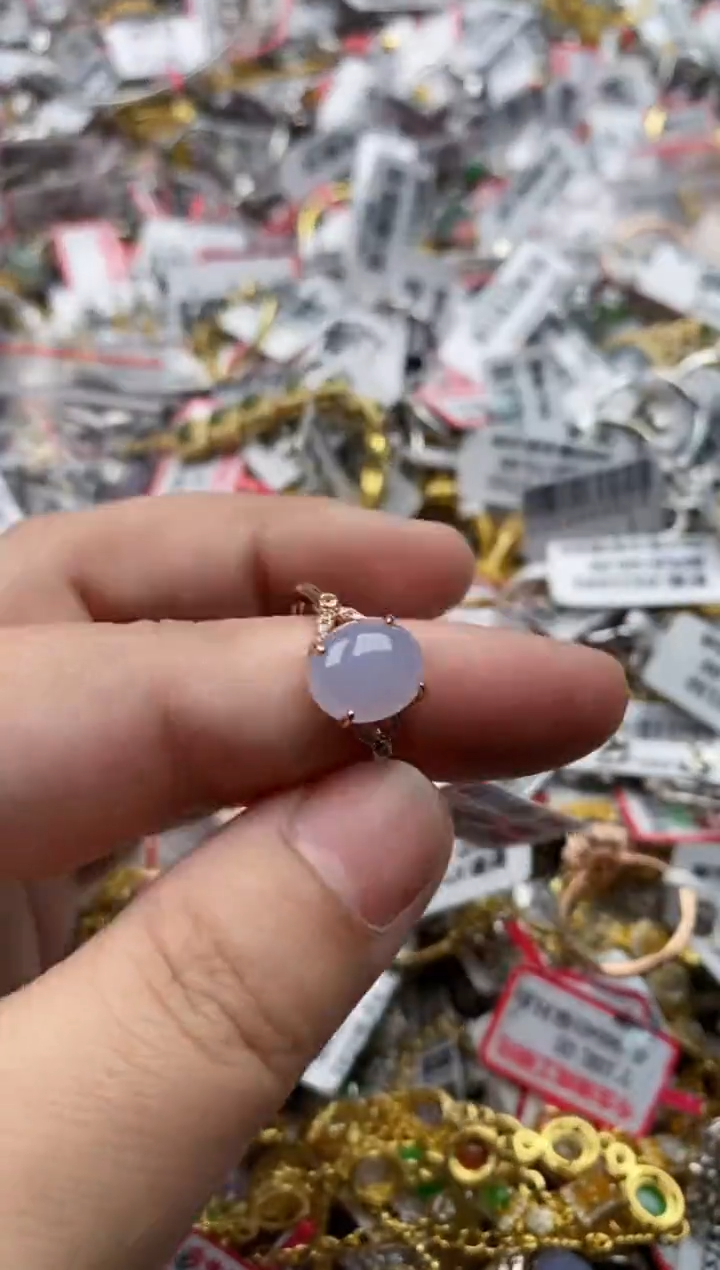 【闪购商品】翡翠戒指银S925镶嵌22222---3