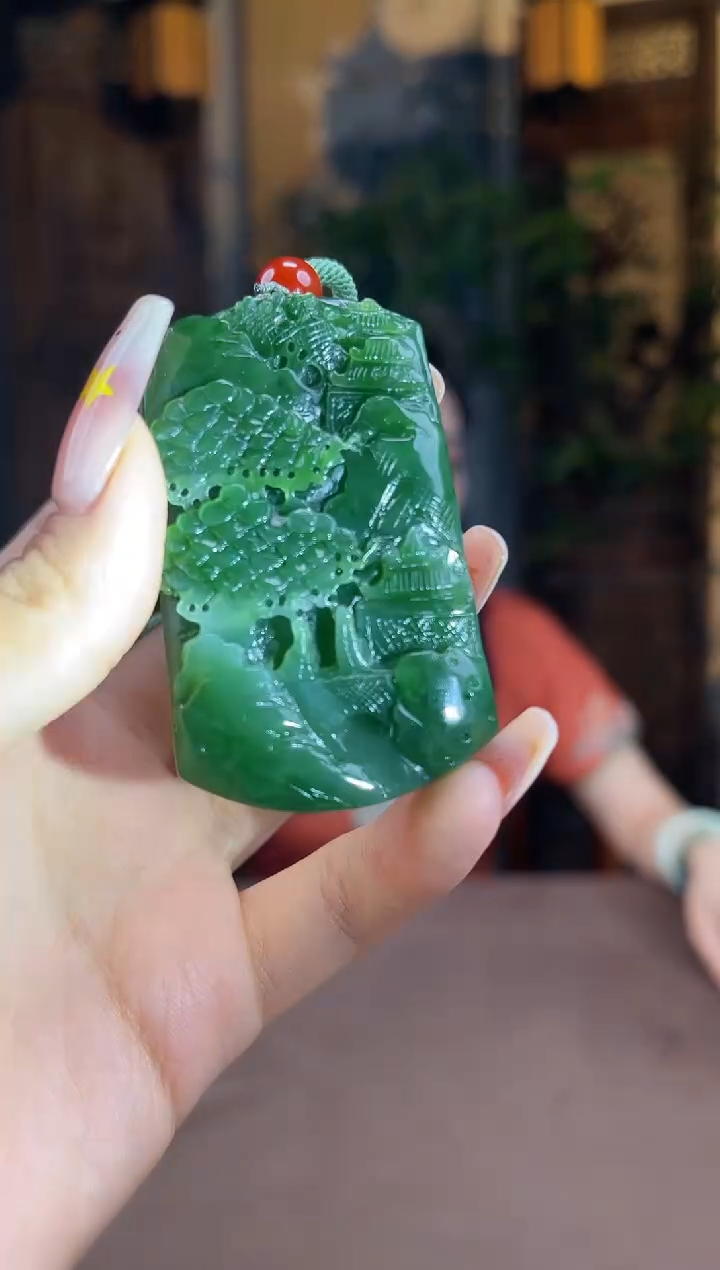 和田玉未镶嵌颈饰S455