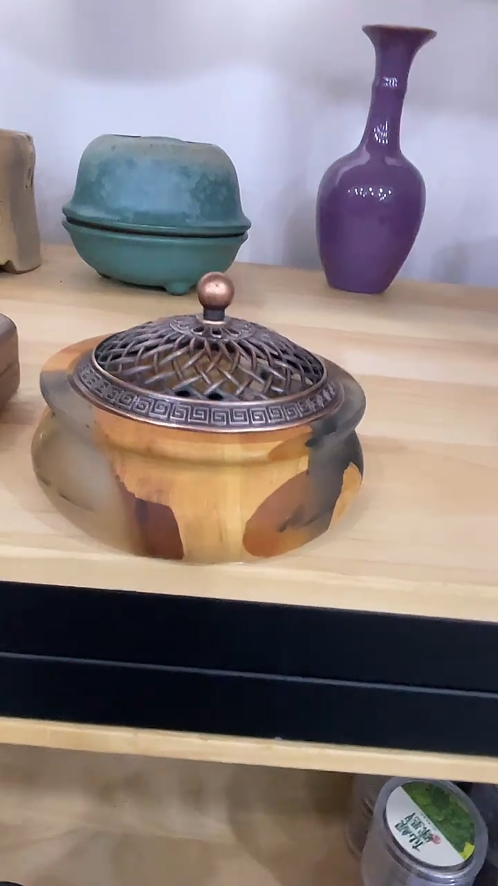 崖柏树脂香炉，直播间福利