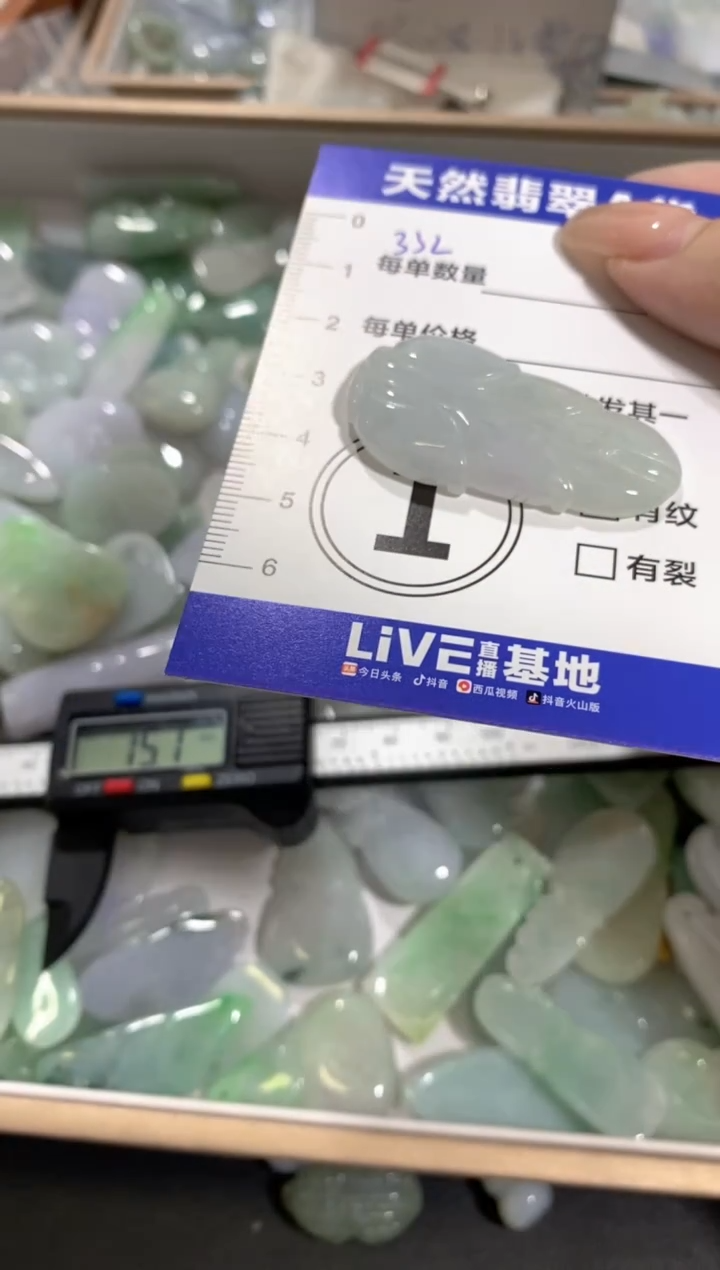 颈饰未镶嵌翡翠勤*天然翡翠A货批量多样性发一件