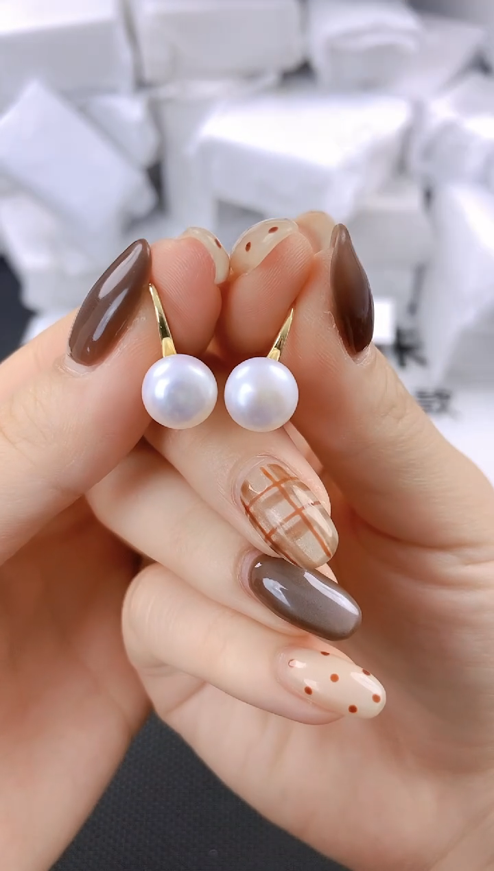 未镶嵌耳饰淡水珍珠ed1032