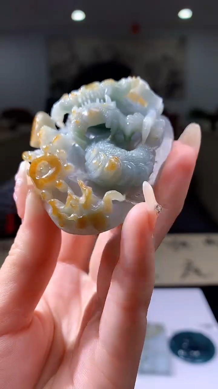 【闪购商品】定制翡翠未镶嵌8018jj-毛货挂件72